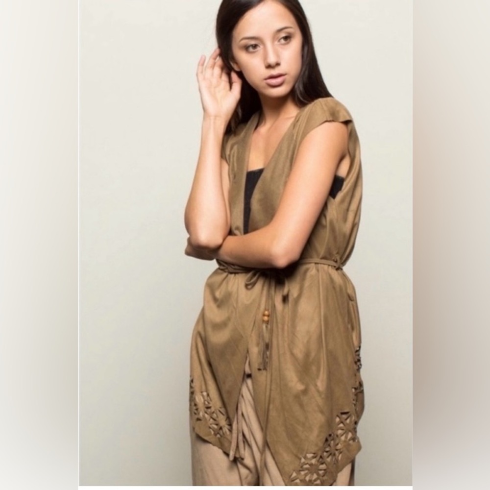 POL brown vest